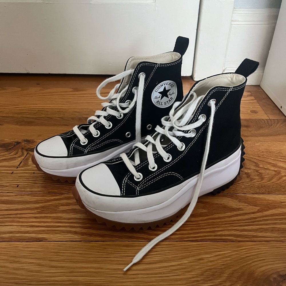 Converse Black and White High-Top Sneakers